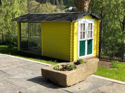 Ein Garten an der Unterkunft Ferienhaus Sandy