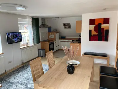 Küche/Küchenzeile in der Unterkunft Ferienwohnung Kellerer 2