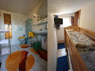 Ein Bett oder Betten in einem Zimmer der Unterkunft Ferienhaus Röbiger