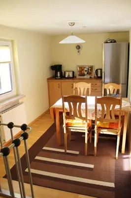 Küche/Küchenzeile in der Unterkunft Ferienhaus Röbiger