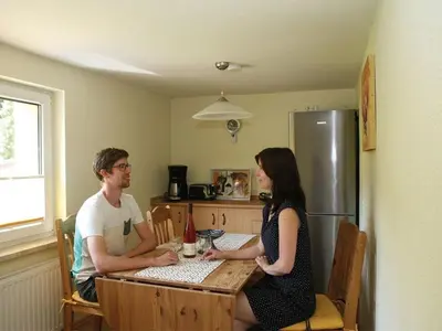 Küche/Küchenzeile in der Unterkunft Ferienhaus Röbiger