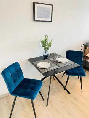 Ein Sitzbereich in der Unterkunft Komfortables Apartment in Bad Elster mit Netflix
