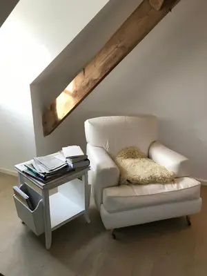 Ein Sitzbereich in der Unterkunft Villa Bergmann