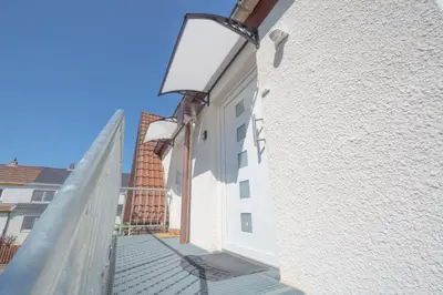 Das Gebäude in dem sich die Ferienwohnung befindet