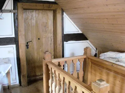 Ein Bett oder Betten in einem Zimmer der Unterkunft Ferienhäuschen Rosi Brehm