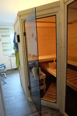 TV/Unterhaltungsangebot in der Unterkunft Ferienhaus am Wald