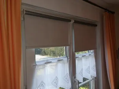 Ein Balkon oder eine Terrasse in der Unterkunft Ferienhaus am Wald