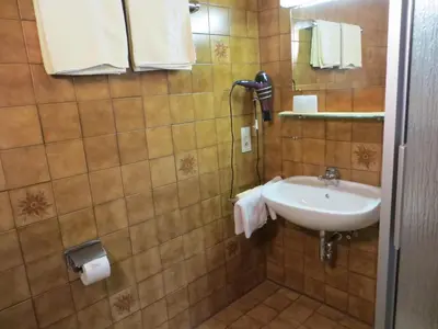 Ein Badezimmer in der Unterkunft Pension Leppert