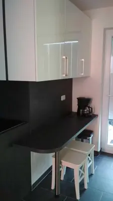 Küche/Küchenzeile in der Unterkunft Haus Brückelsee