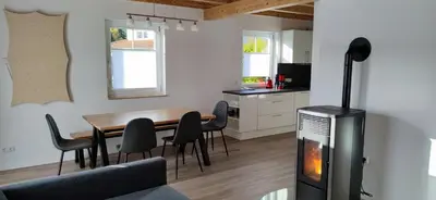 Küche/Küchenzeile in der Unterkunft Haus Brückelsee