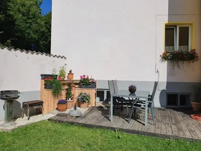 Ein Garten an der Unterkunft Ferienwohnung Delphin