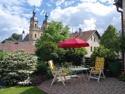Ein Garten an der Unterkunft Ferienwohnung Haus Wagnershöhe
