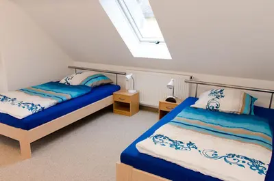 Ein Bett oder Betten in einem Zimmer der Unterkunft Ferien - Knierer