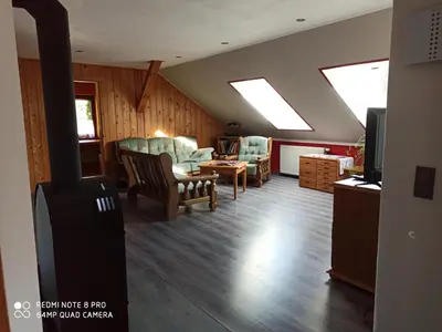 Ein Sitzbereich in der Unterkunft Günther´s Ferienwohnung