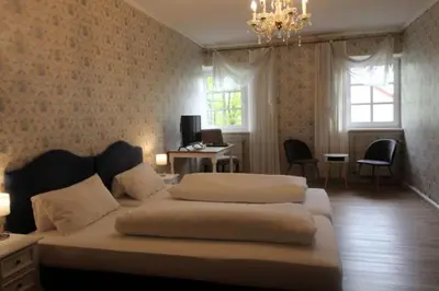 Ein Sitzbereich in der Unterkunft Hotel-Gasthof Opel Bed & Breakfast