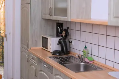 Küche/Küchenzeile in der Unterkunft Mabri Apartments Plauen