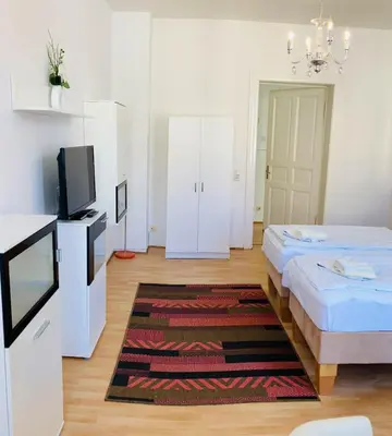 Ein Bett oder Betten in einem Zimmer der Unterkunft Mabri Apartments Plauen