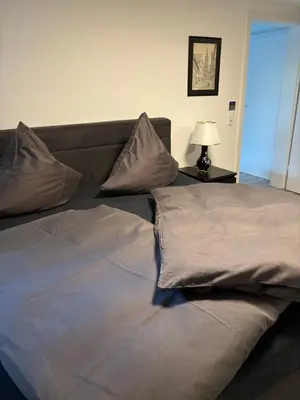 Ein Bett oder Betten in einem Zimmer der Unterkunft Ferien- bzw. Zeitwohnen Burglengenfeld » Apartment 2