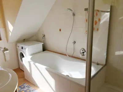Ein Badezimmer in der Unterkunft Ferienwohnung Burgblick