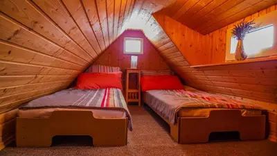 Ein Bett oder Betten in einem Zimmer der Unterkunft Bellevue Aschberg