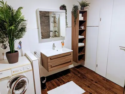 Ein Badezimmer in der Unterkunft Ferienwohnung Jobst - Ruhig mit Blick ins Grüne