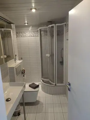 Ein Badezimmer in der Unterkunft FEWO