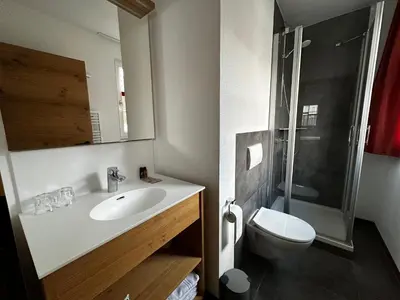 Ein Badezimmer in der Unterkunft Gasthof Goldene Krone