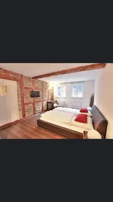 Ein Bett oder Betten in einem Zimmer der Unterkunft Da Matteo