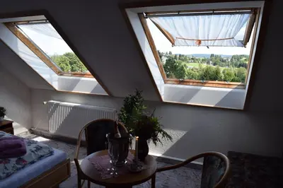Ein Balkon oder eine Terrasse in der Unterkunft Hotel Carola