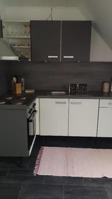 Küche/Küchenzeile in der Unterkunft Ferienwohnung Fusi