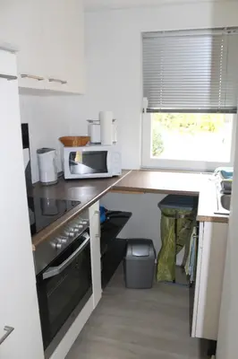 Küche/Küchenzeile in der Unterkunft ZumSeehörnchen Haus Schmetterling