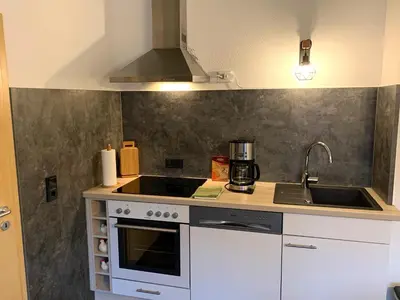 Küche/Küchenzeile in der Unterkunft Villa Ammonit