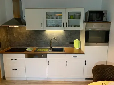 Küche/Küchenzeile in der Unterkunft Villa Ammonit