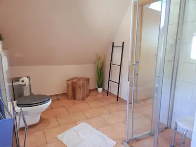 Ein Badezimmer in der Unterkunft Ferienwohnung Baumann