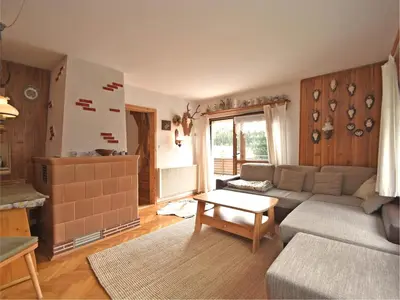 Ein Sitzbereich in der Unterkunft Mountain Hideaway in Wildenthal