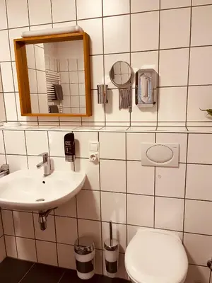 Ein Badezimmer in der Unterkunft Gasthof Hotel Bräustübl und Haus Boutique