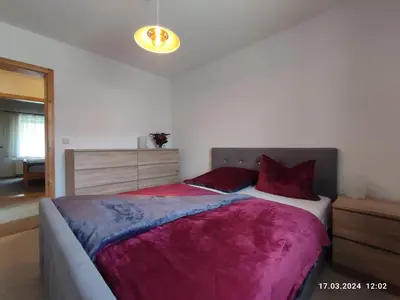 Ein Bett oder Betten in einem Zimmer der Unterkunft Ferienhaus Schreinert-Zart