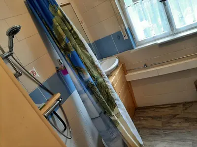 Ein Badezimmer in der Unterkunft Ferienhaus zum Berg