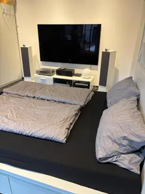 Ein Bett oder Betten in einem Zimmer der Unterkunft Exklusive Ferienwohnung im Zentrum von Plauen