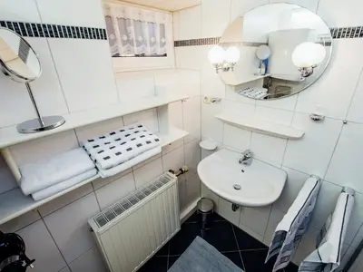Ein Badezimmer in der Unterkunft Ferienhaus in Plankenfels