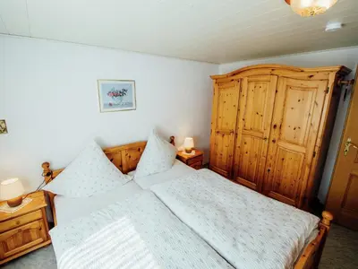 Ein Bett oder Betten in einem Zimmer der Unterkunft Wohnung in Waldnähe in Plankenstein