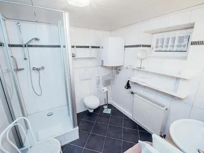 Ein Badezimmer in der Unterkunft Wohnung in Waldnähe in Plankenstein