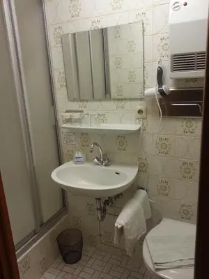 Ein Badezimmer in der Unterkunft Landgasthof Zur Mühle