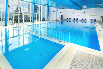 Der Swimmingpool an oder in der Nähe von AHORN Hotel Am Fichtelberg
