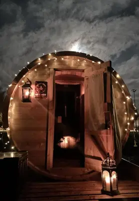 Grundriss der Unterkunft Romantischer POD - Gegen Aufpreis mit Hot Tub - Whirlpool & Sauna