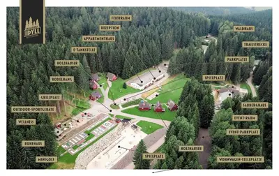 Naturlandschaft in der Nähe des Ferienhauses