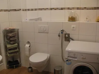 Ein Badezimmer in der Unterkunft Ferienwohnungen Reiterhof Lienemann
