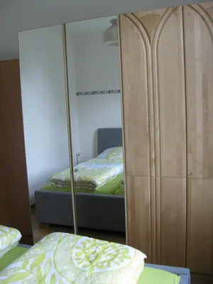Ein Bett oder Betten in einem Zimmer der Unterkunft Ferienwohnungen Reiterhof Lienemann