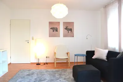 Ein Sitzbereich in der Unterkunft Ciao - Wohnen charmant & zentral in Weiden
