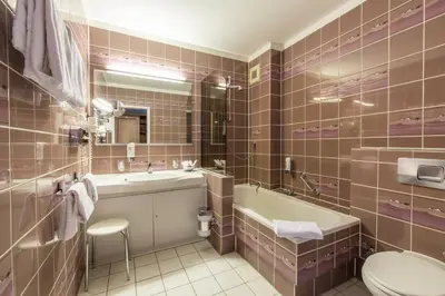 Ein Badezimmer in der Unterkunft Hotel Reiterhof
